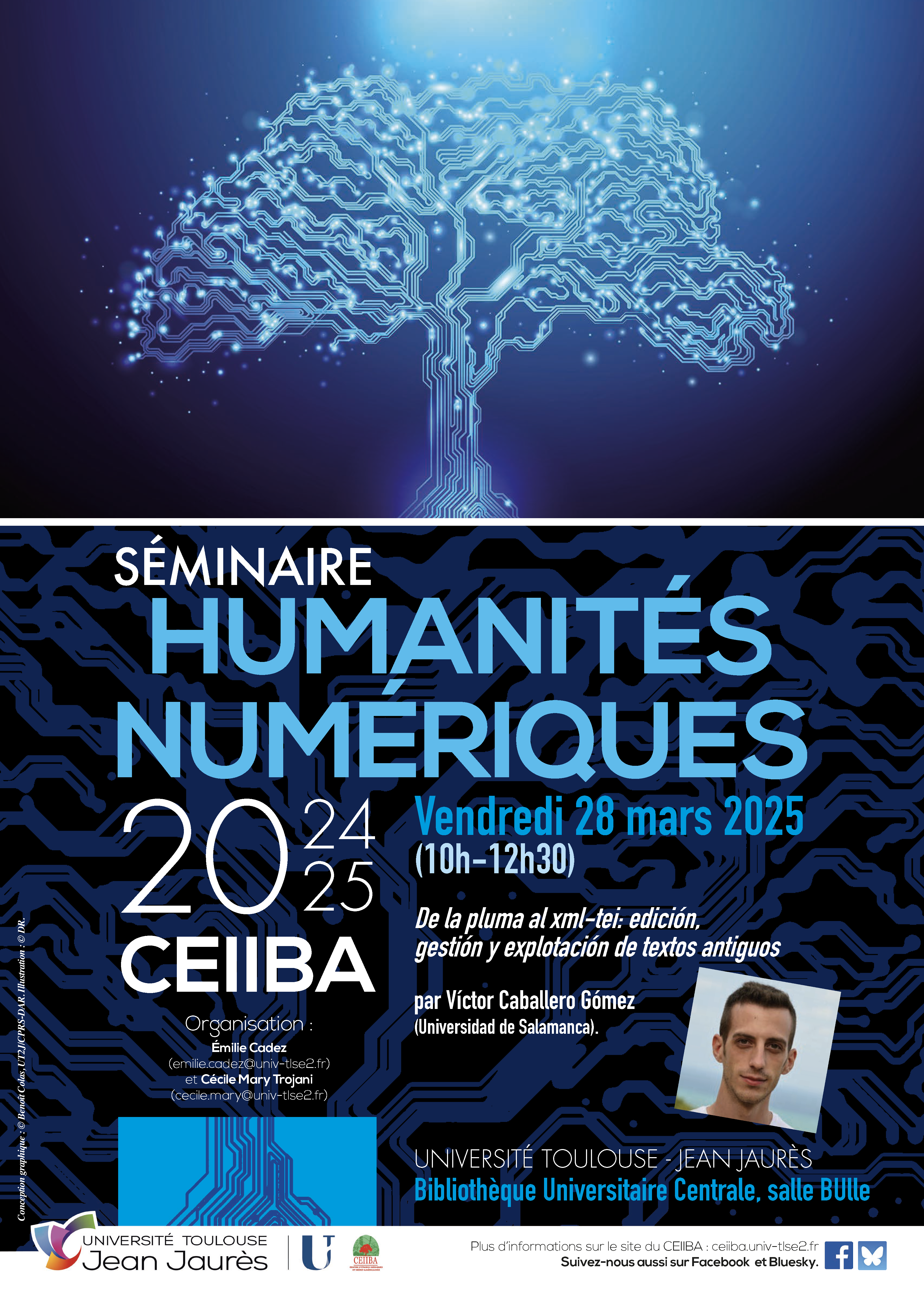 Affiche Séminaire Humanités Numériques 4 mars 2025