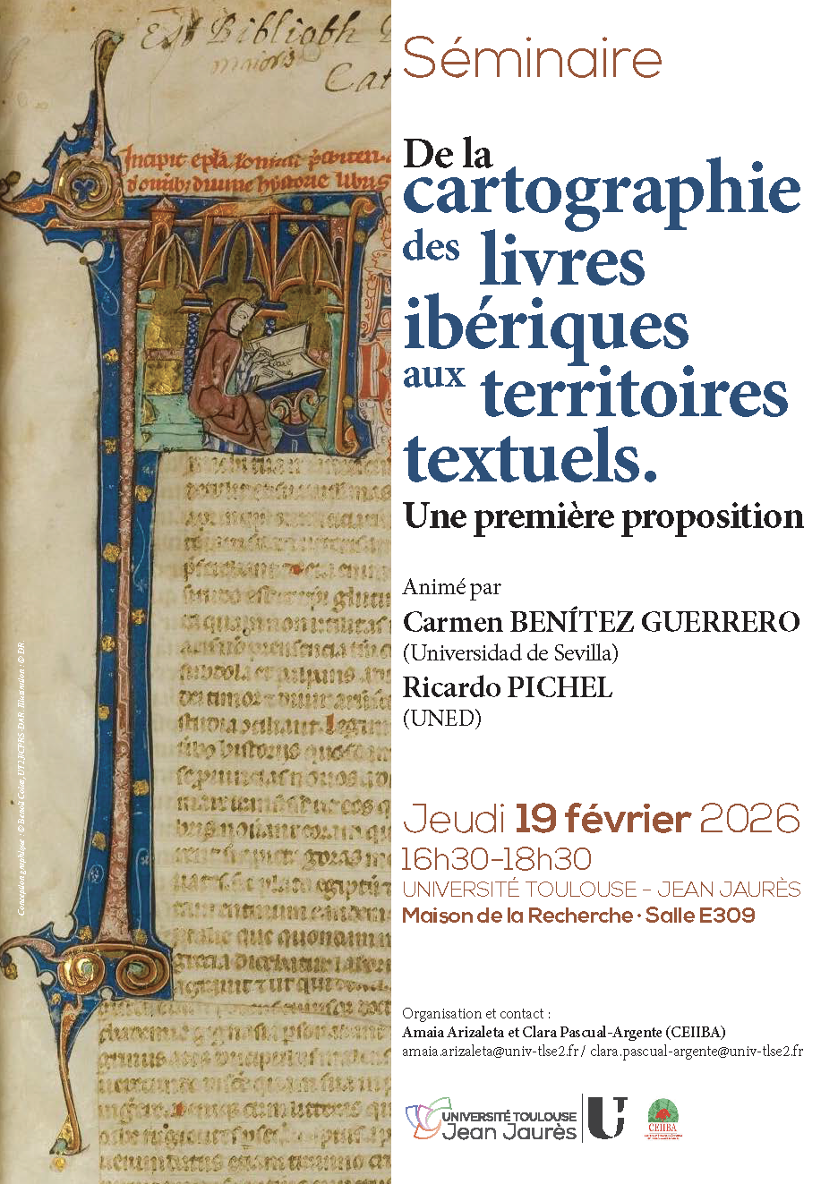 Affiche séminaire Arizaleta / Pascual 19 février 2026
