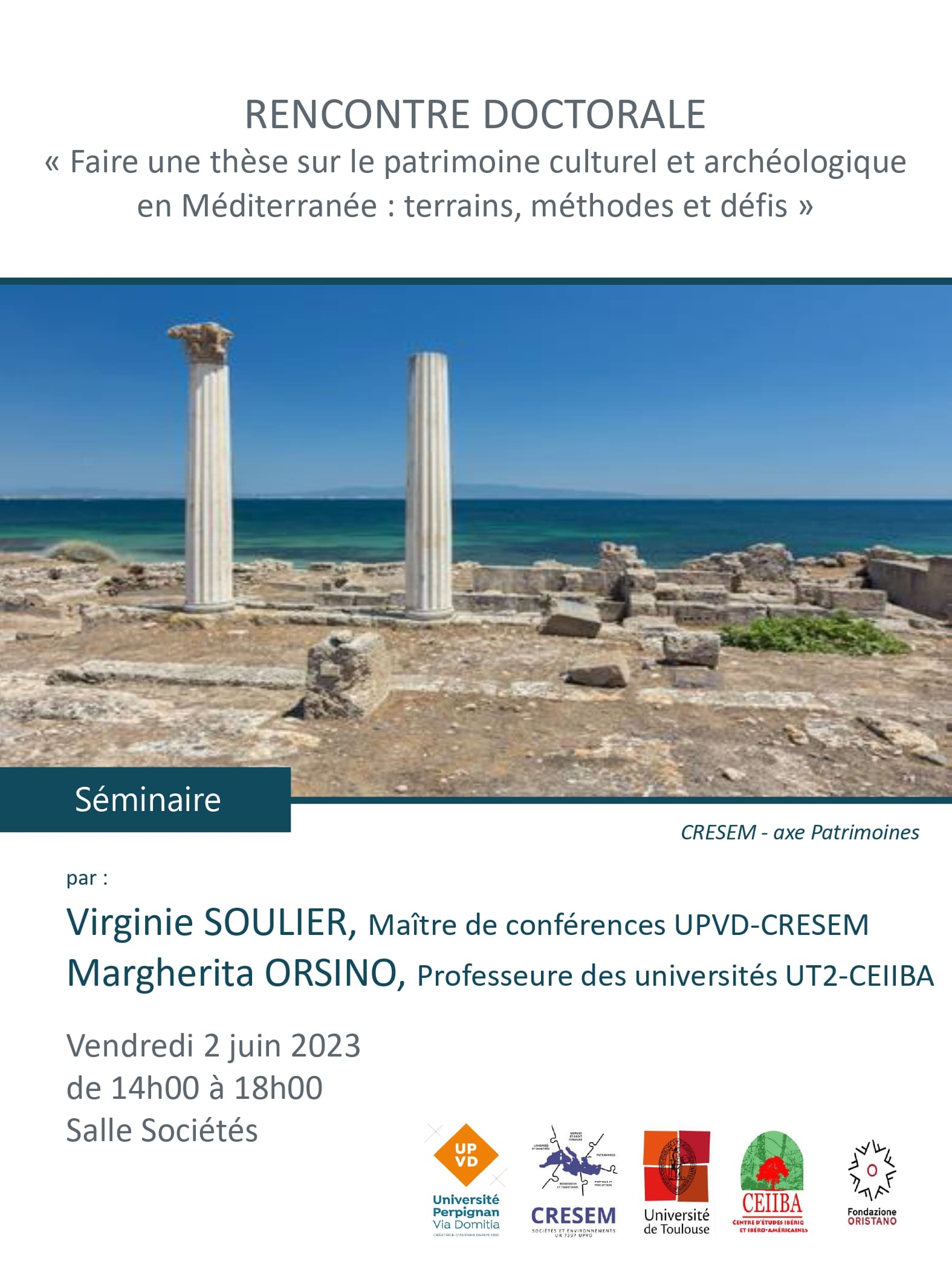 affiche séminaire Orsino Perpignan 2 juin 2023