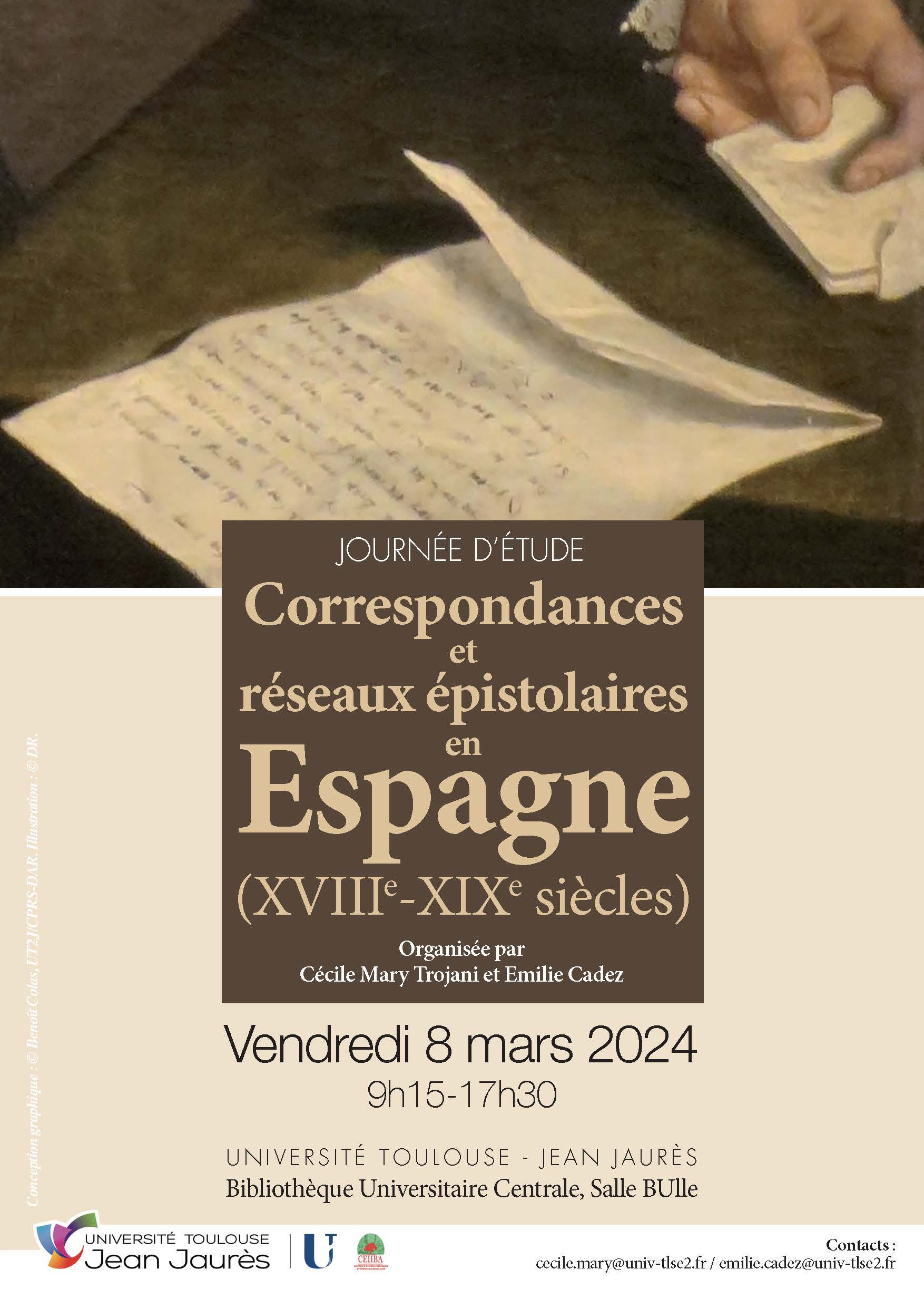 Affiche JE Correspondances Mary/Cadez 8 mars 24