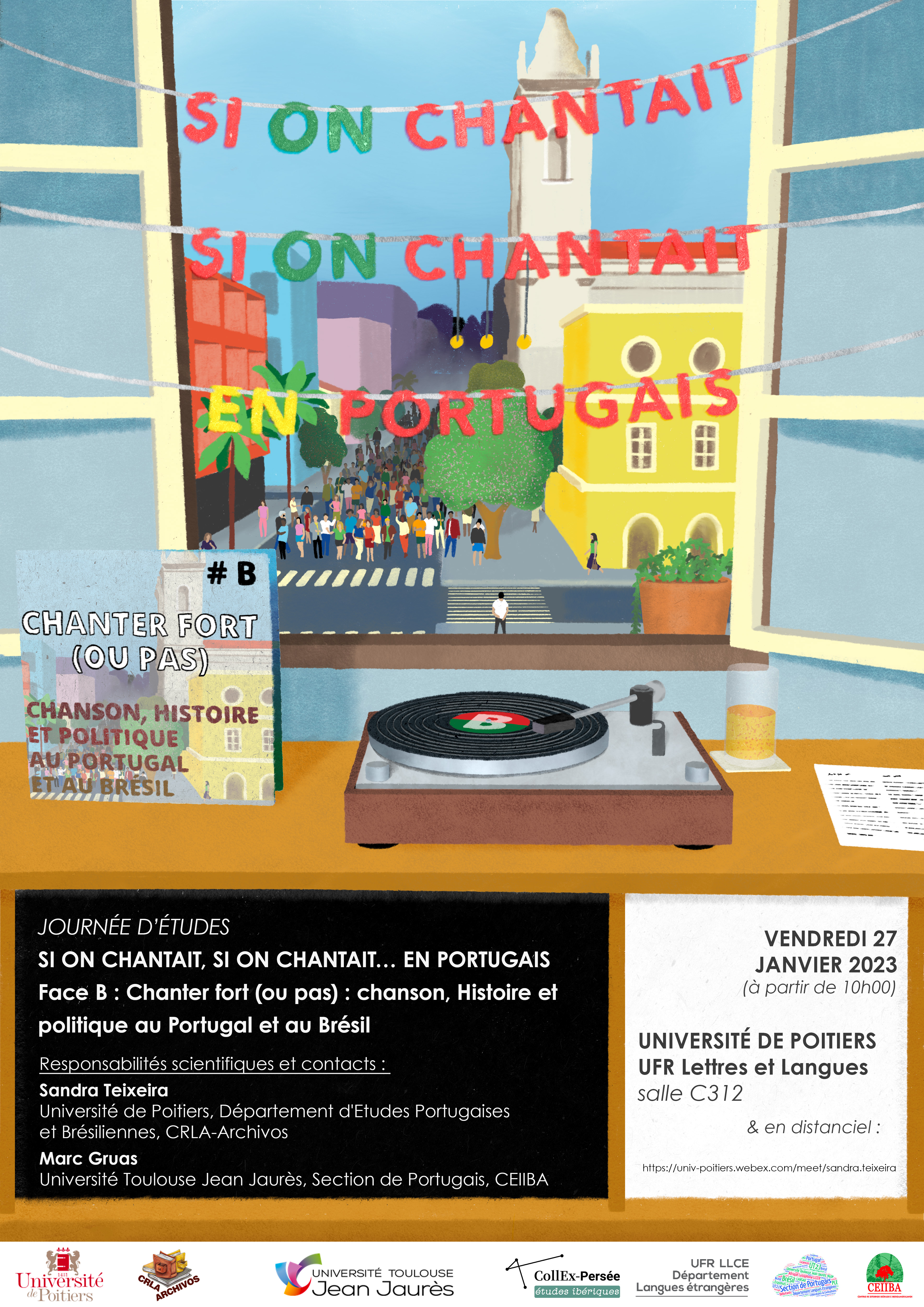 Affiche Si on chantait Face B - Poitiers 27/01/23